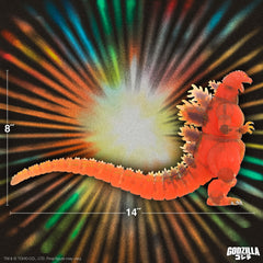 Super7 Blazing Godzilla packaged display-ready for immediate shelf setup.