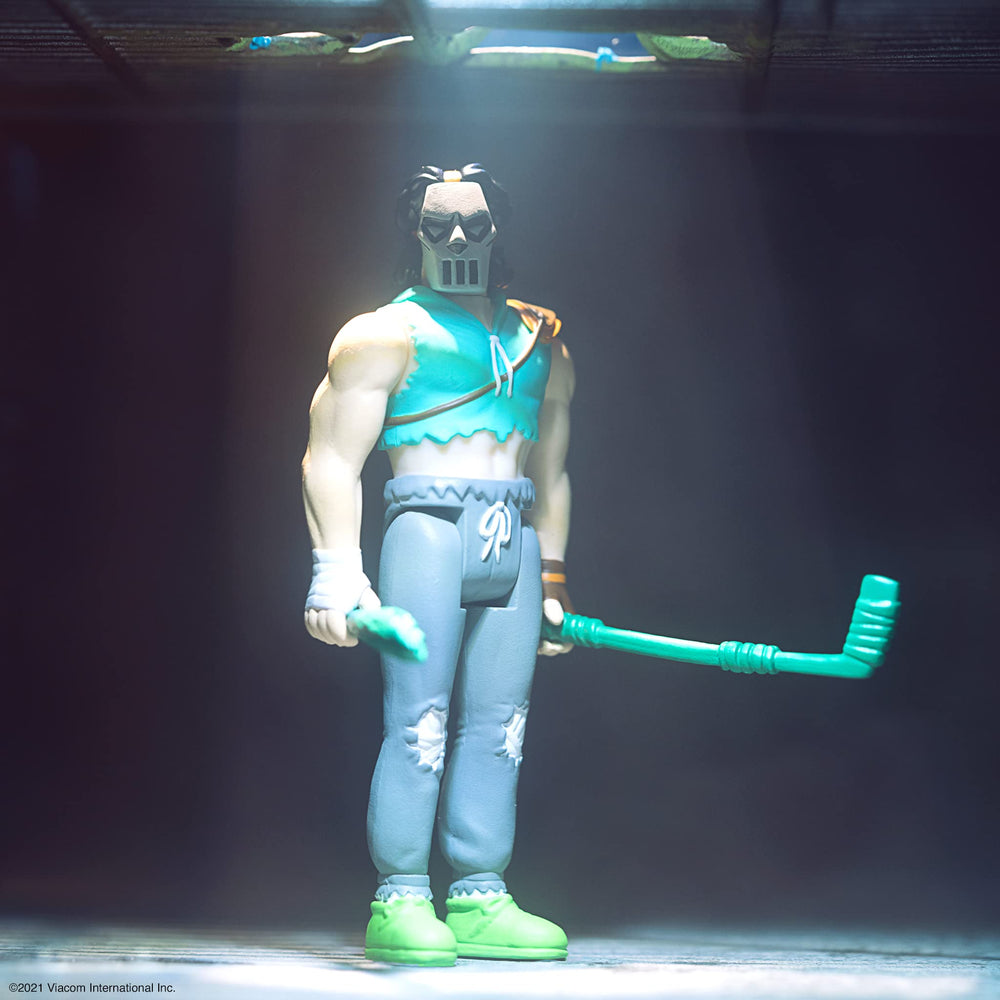 Super7 Casey Jones figure with hockey stick accessory for action scenes