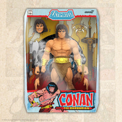 Super7 Conan ULTIMATES! Wave 02 necklace accessory enhances classic look on display.