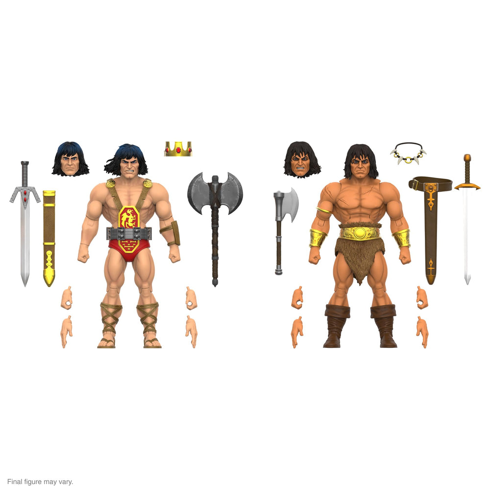 Super7 Conan ULTIMATES! Wave 02 packaging and display-ready presentation for shelves or dioramas.