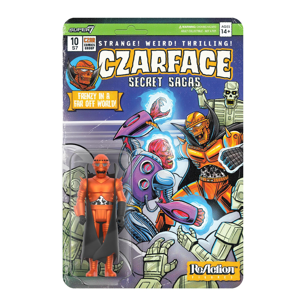 Super7 Czarface orange-black 3.75-inch figure for desk display and nostalgia.