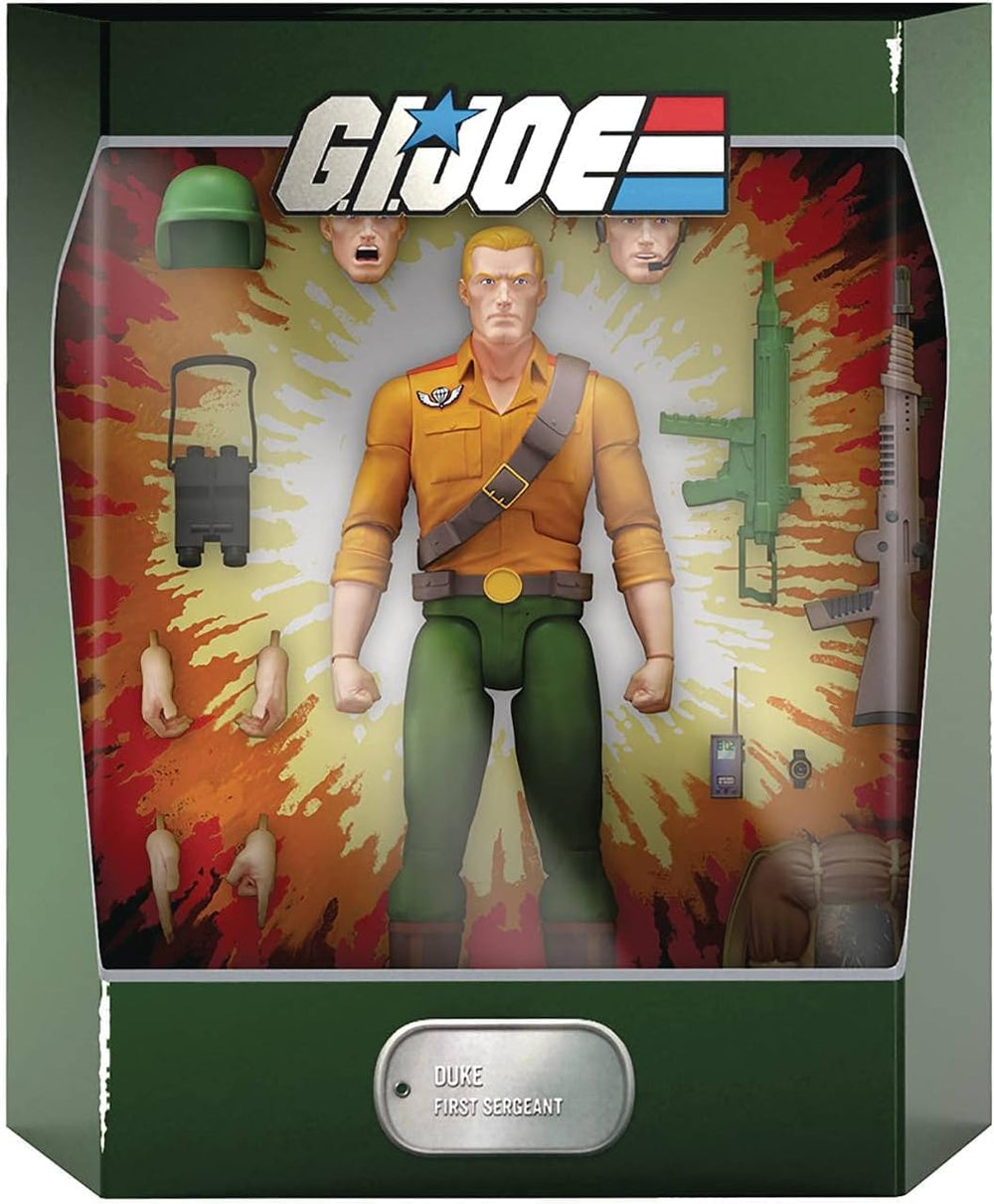 Super7 Duke ULTIMATES accessories including watch and walkie-talkie for authentic setup.