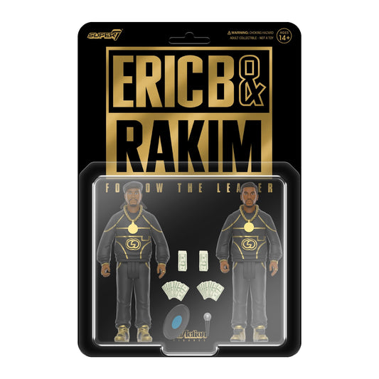 Super7 Eric B Rakim Follow The Leader 2-Pack figure on blister card for retro display.