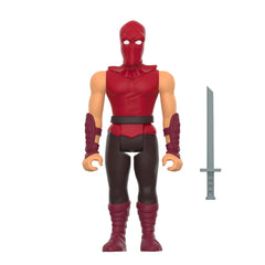 Super7 Foot Soldier side view shows red and black uniform for collectors