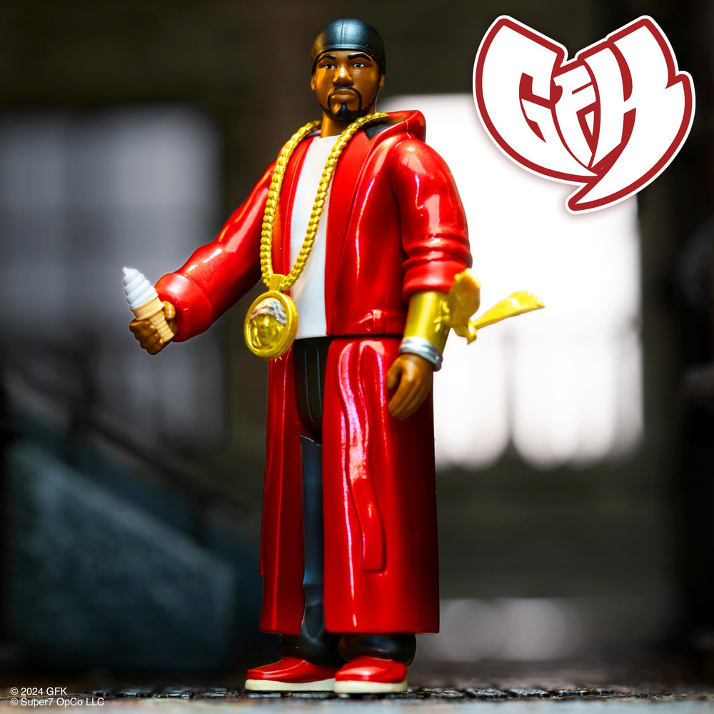 Super7 Ghostface Killah Toney Starks removable medallion enables flexible styling.
