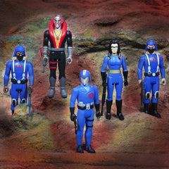 Super7 Baroness display-ready action figure with iconic Cobra intelligence pose.