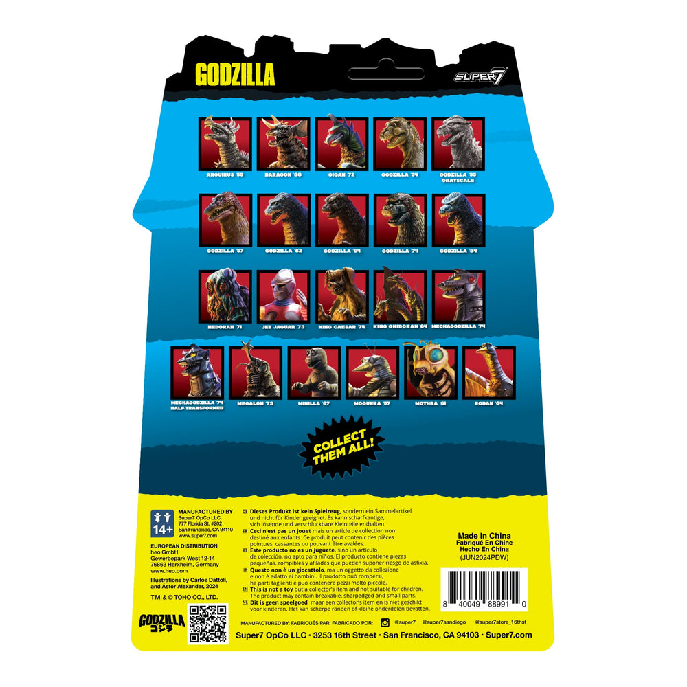 Super7 Hedorah 3.75-inch scale figure fits palm-sized display.