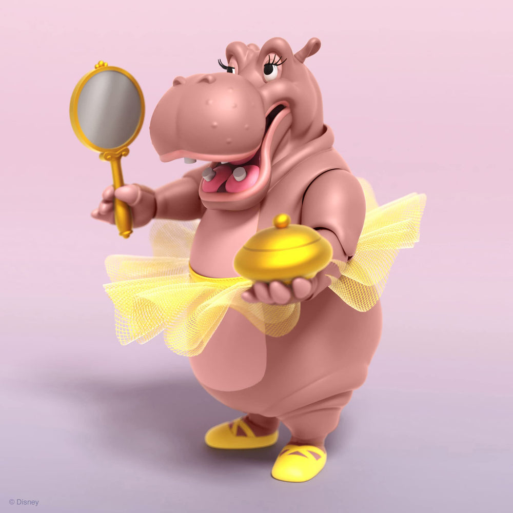 Hyacinth Hippo Fantasia in a dynamic dance pose for display and collection