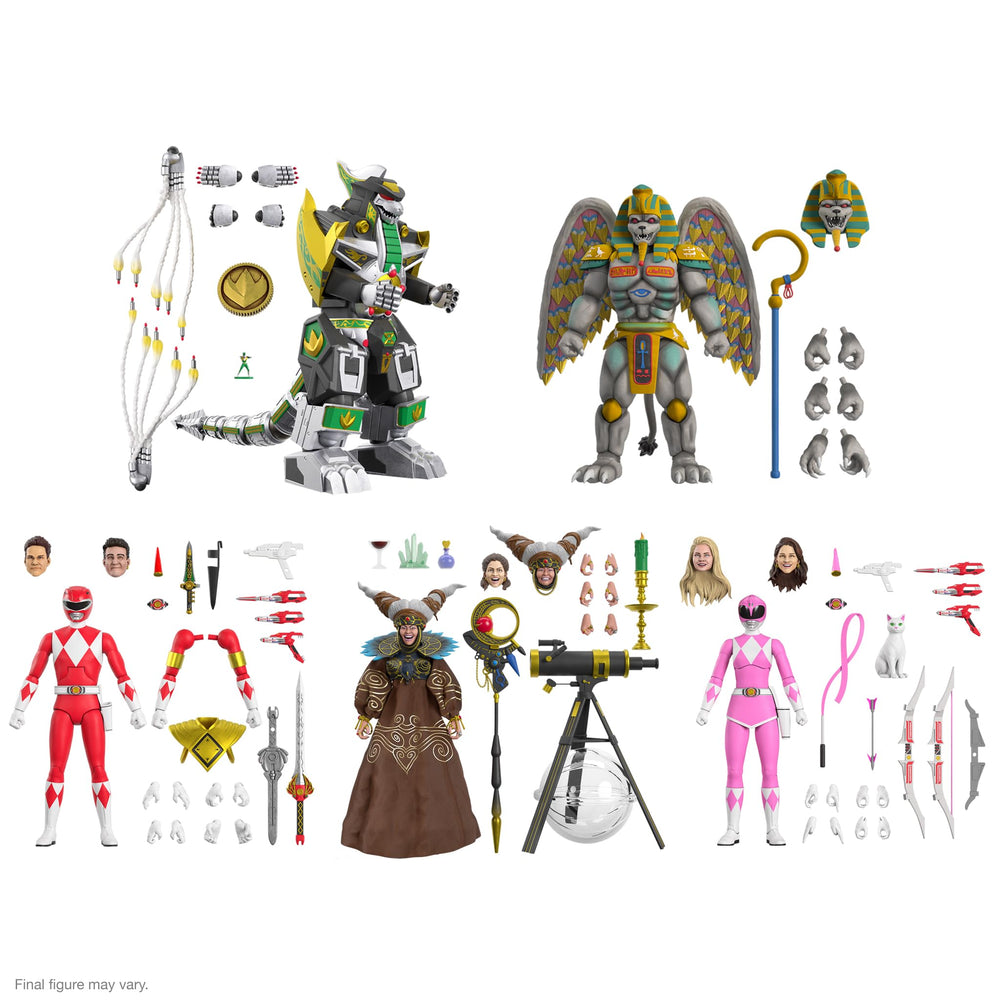 Super7 King Sphinx at 8-inch scale fits with Power Rangers figures.