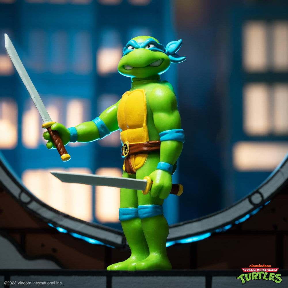 Super7 Leonardo TMNT 3.75-inch figure suited for compact shelves