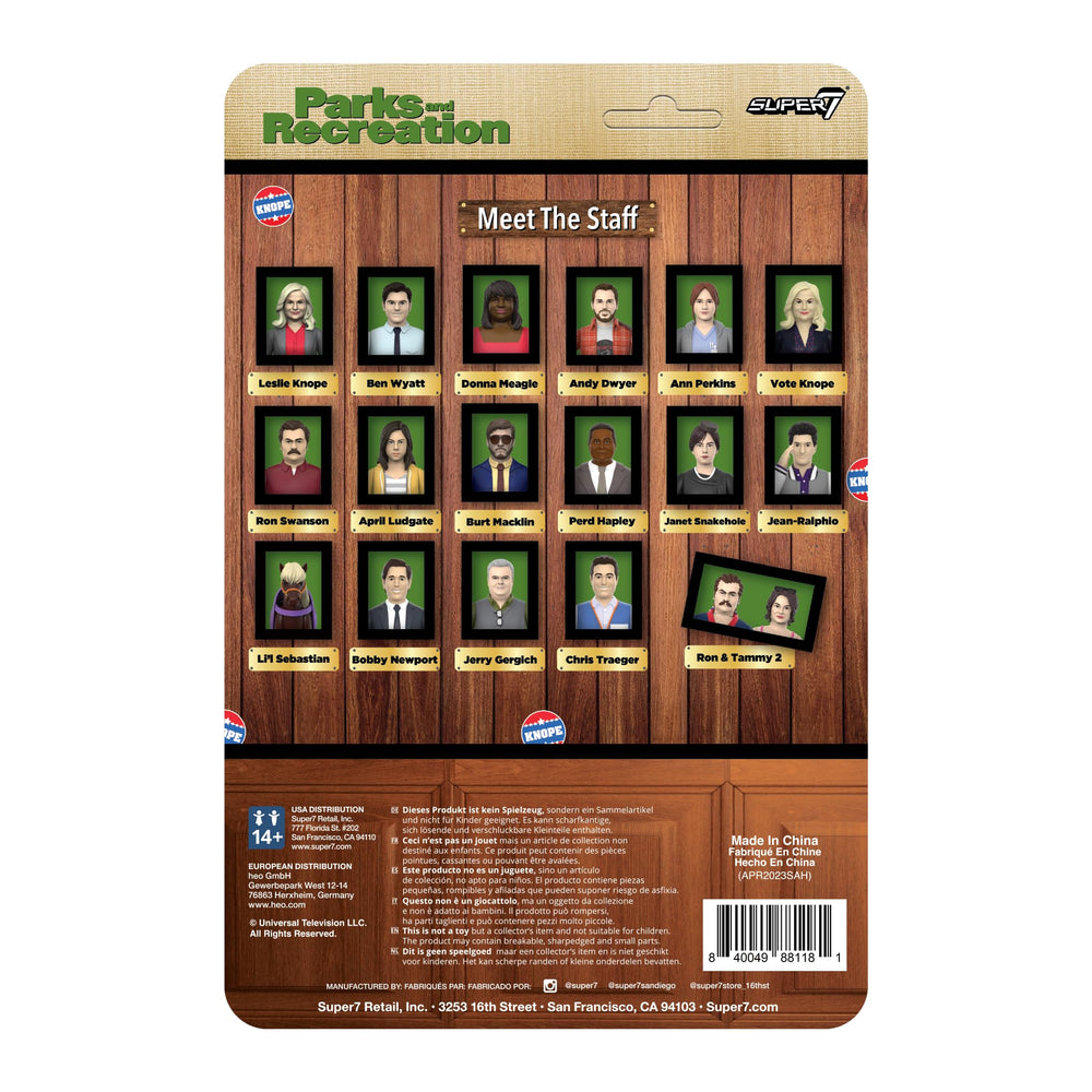 Super7 Leslie Knope 3.75-inch scale figure for retro display and gifting.
