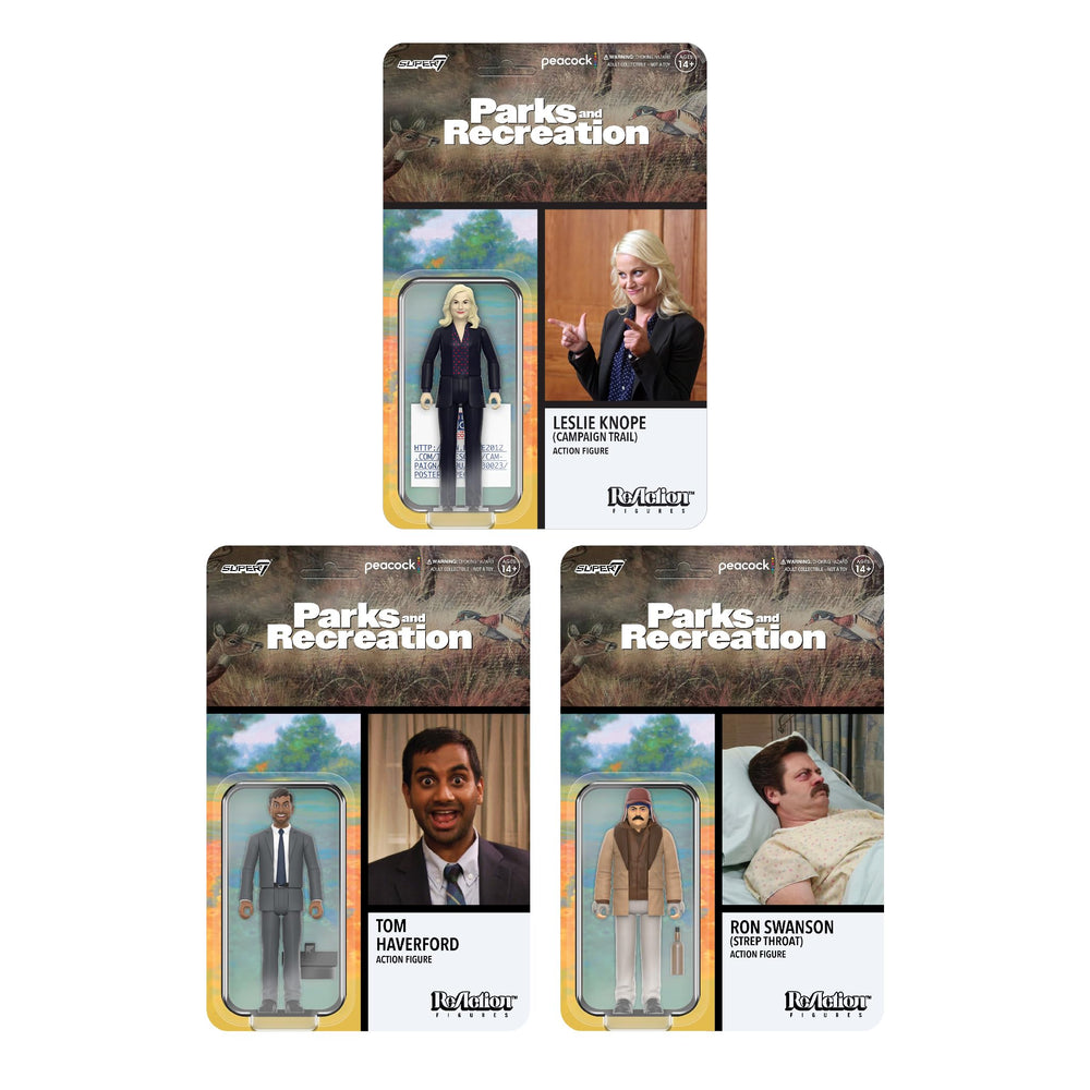 Super7 Leslie Knope palm-size figure perfect for shelf nostalgia.