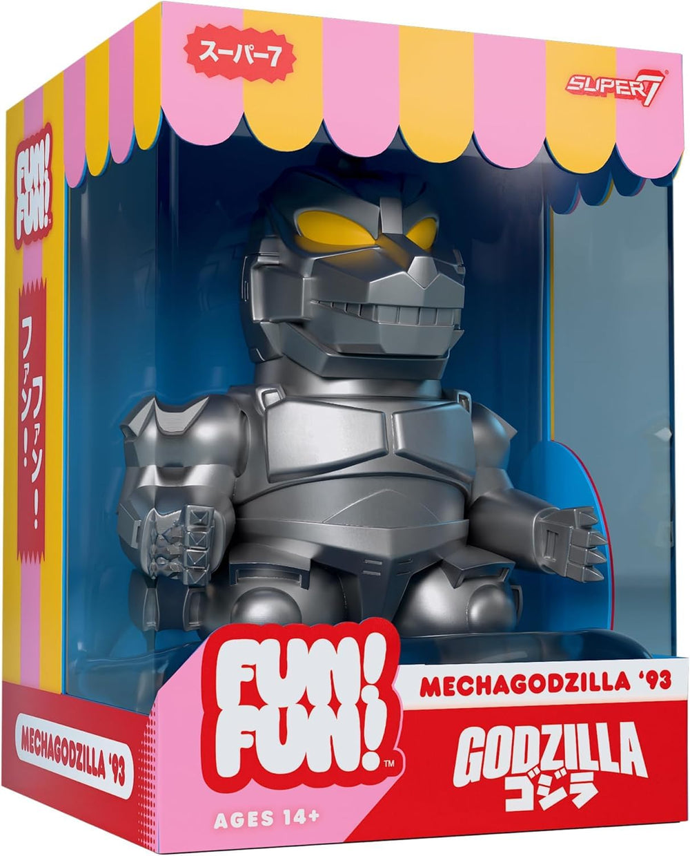 Super7 MechaGodzilla '93 figure side view for dynamic display.