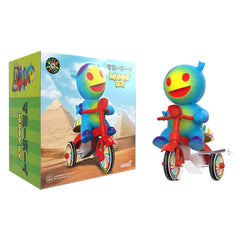 Super7 Mummy Boy on wind-up red trike for display and collection.