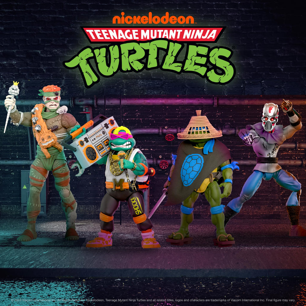 Super7 Ninja Nomad Leonardo packaging highlights TMNT heritage.