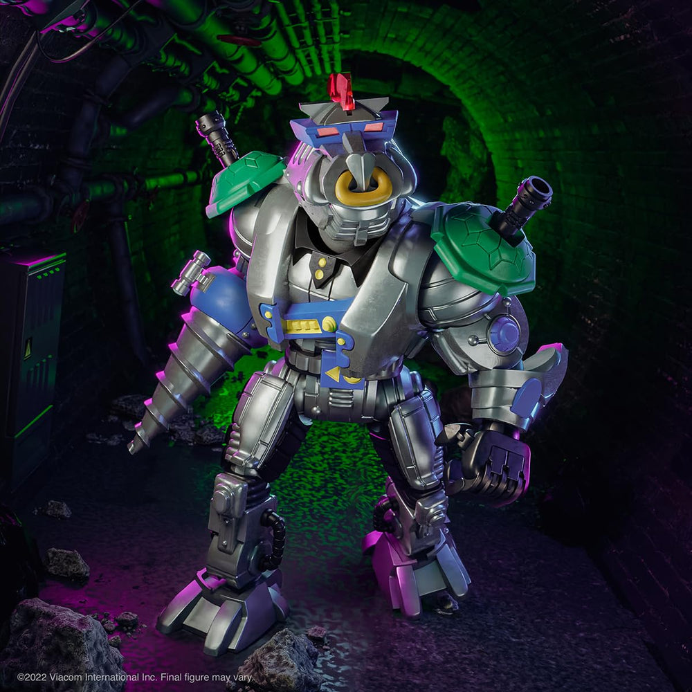 Super7 Robotic Bebop Mechanical Mutant Claw for battle poses.
