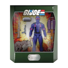 Super7 Snake Eyes ULTIMATES! with jet pack in action pose for display