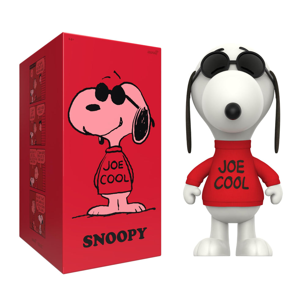 Super7 Snoopy Joe Cool 12in side view pairs well with other Peanuts figures