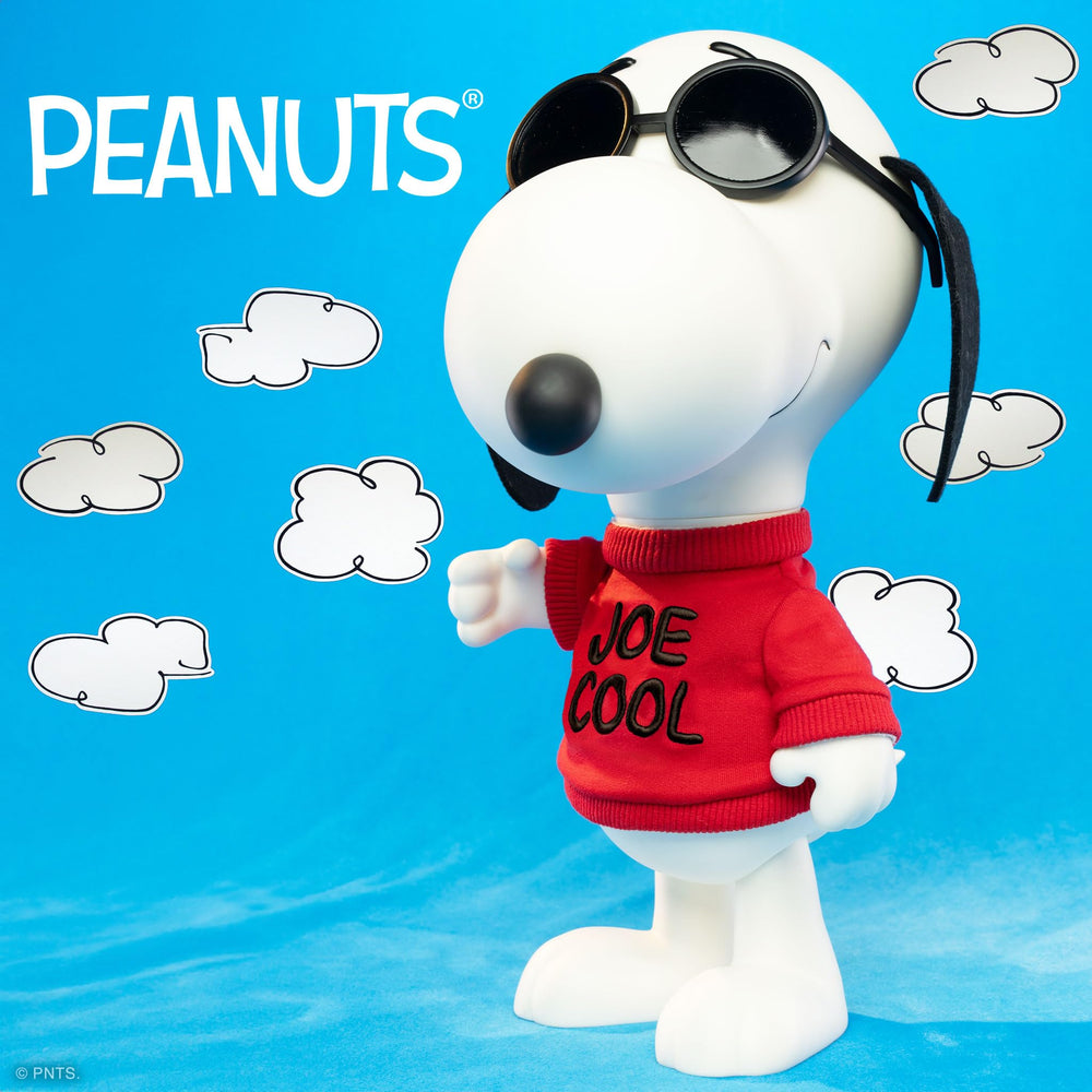 Super7 Snoopy Joe Cool 12in soft goods sweater detail enhances nostalgic look