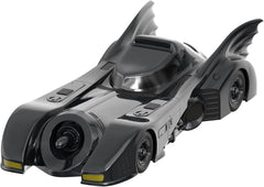 Super7 Batman Batmobile 1989 cockpit-open, reveals intricate interior details for display.