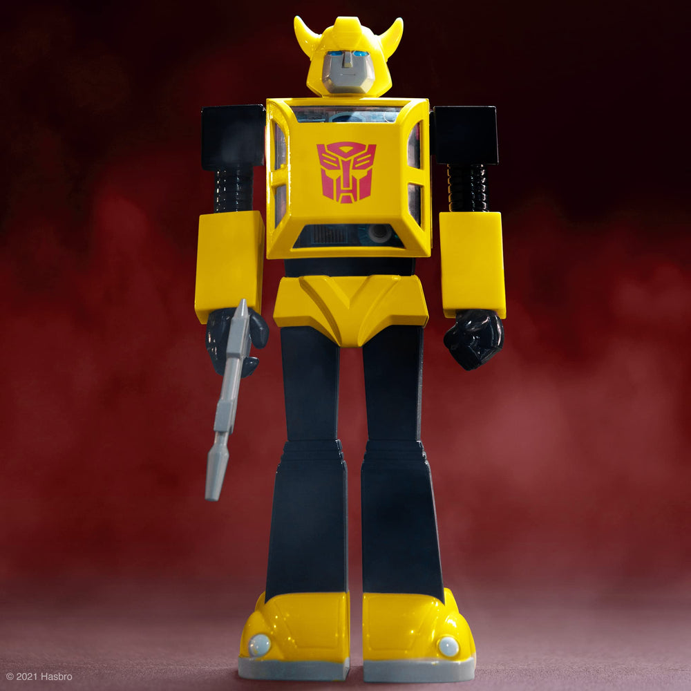 Super7 Super Cyborg Bumblebee articulation points enable dynamic poses.
