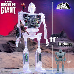 Super7 The Iron Giant Super Cyborg diorama-ready display piece for shelves