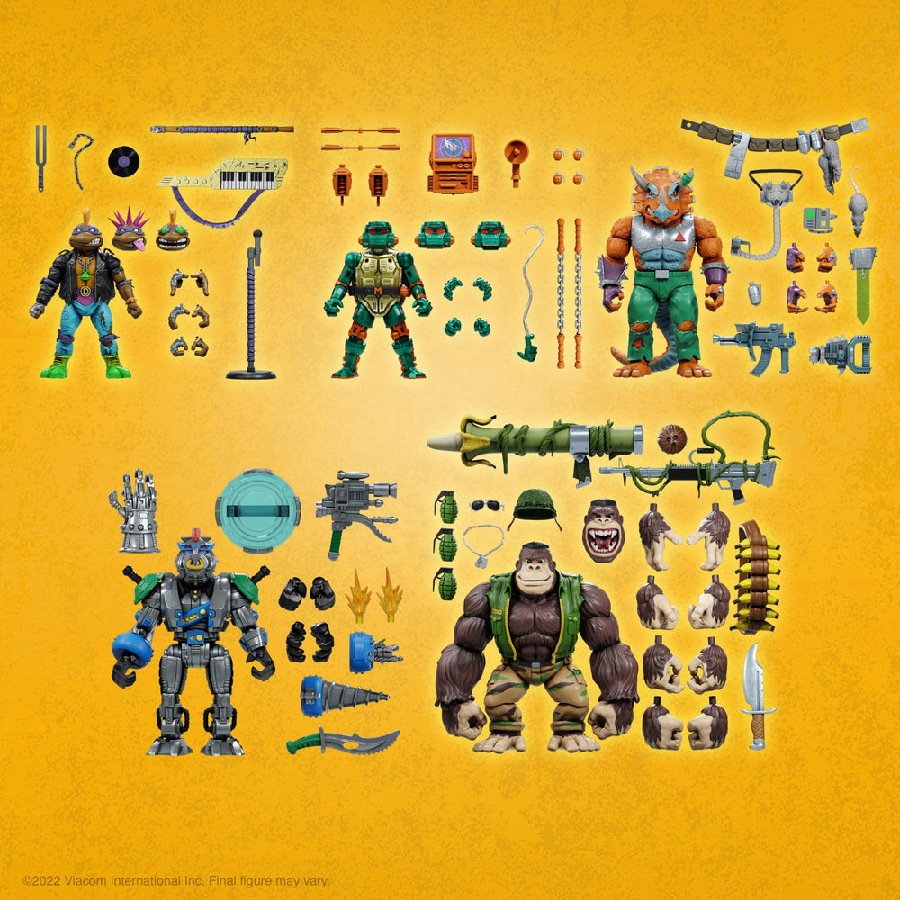 Super7 TMNT Ultimates Donatello collection-ready figure for display