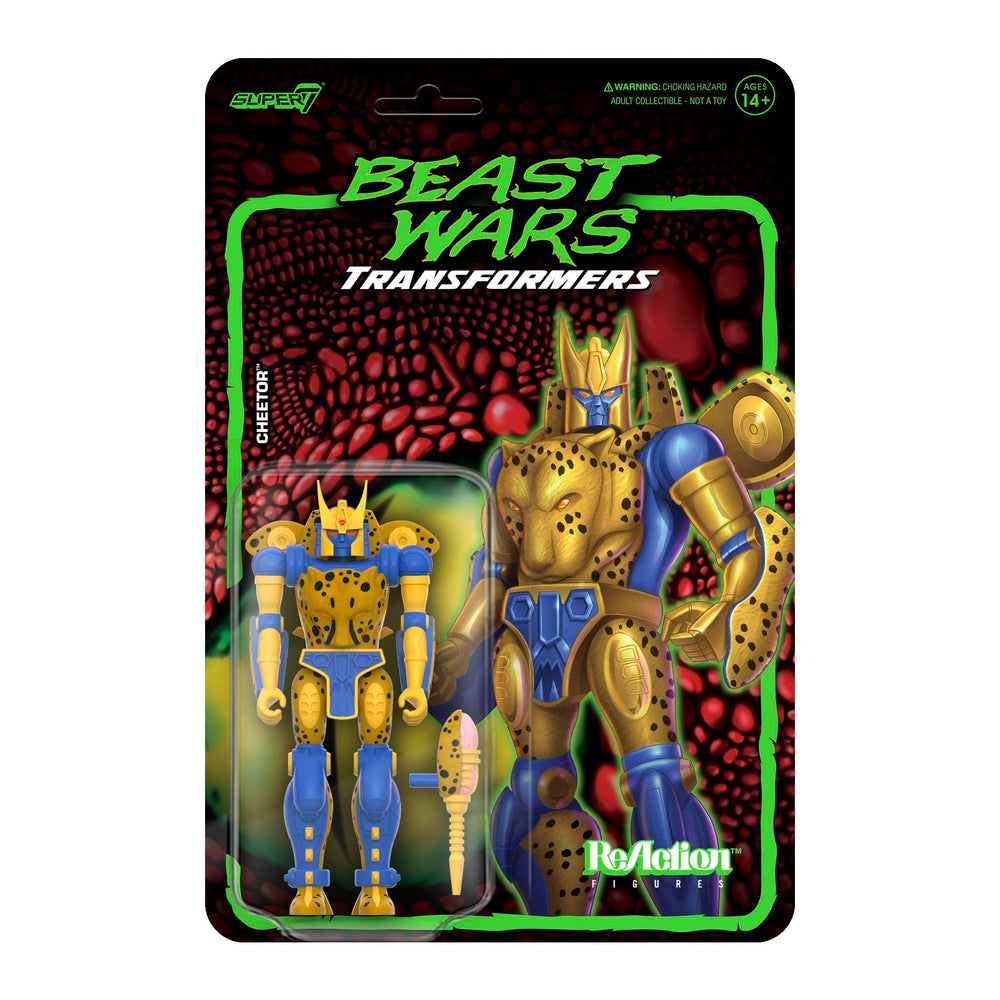 Super7 Transformers Beast Wars Cheetor front view for retro display and pose-ready play