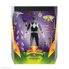 Super7 ULTIMATES Black Ranger with interchangeable heads for Zack and Adam representations