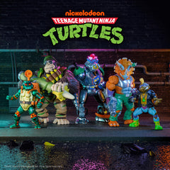 Super7 Ultimates Robotic Bebop 8-Inch figure fits TMNT collection.