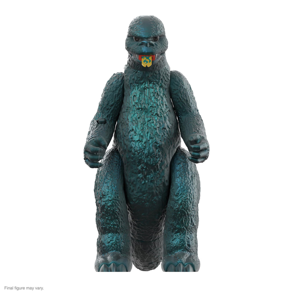 Super7 ULTIMATES! Godzilla Green Metallic Hawaii figure for bold display and retro appeal.