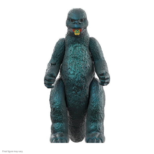 Super7 ULTIMATES! Godzilla Green Metallic Hawaii figure for bold display and retro appeal.