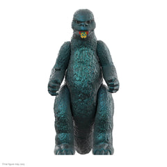Super7 ULTIMATES! Godzilla Green Metallic Hawaii figure for bold display and retro appeal.