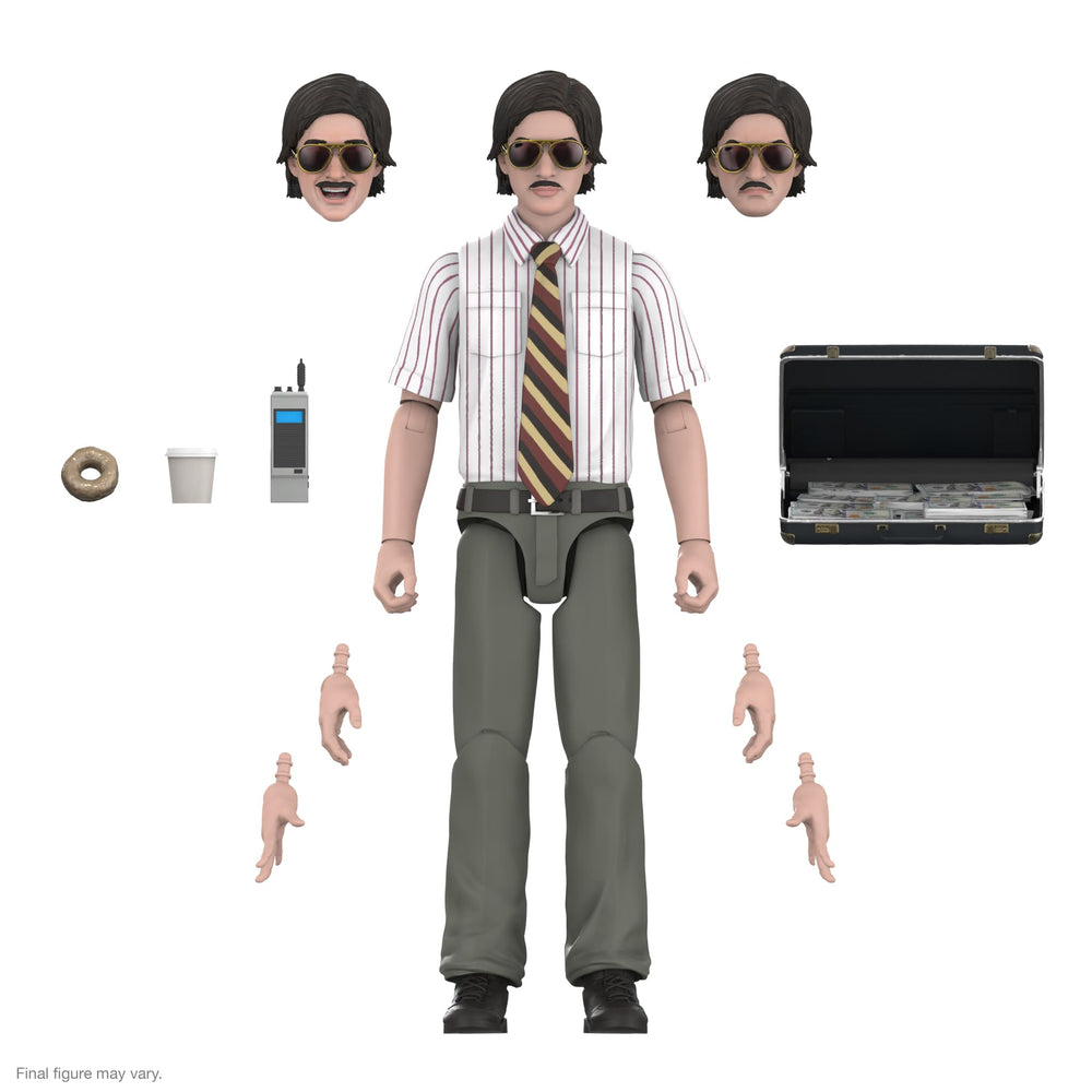 Super7 Vic Colfari Bobby the Rookie figure posed for dynamic display and storytelling