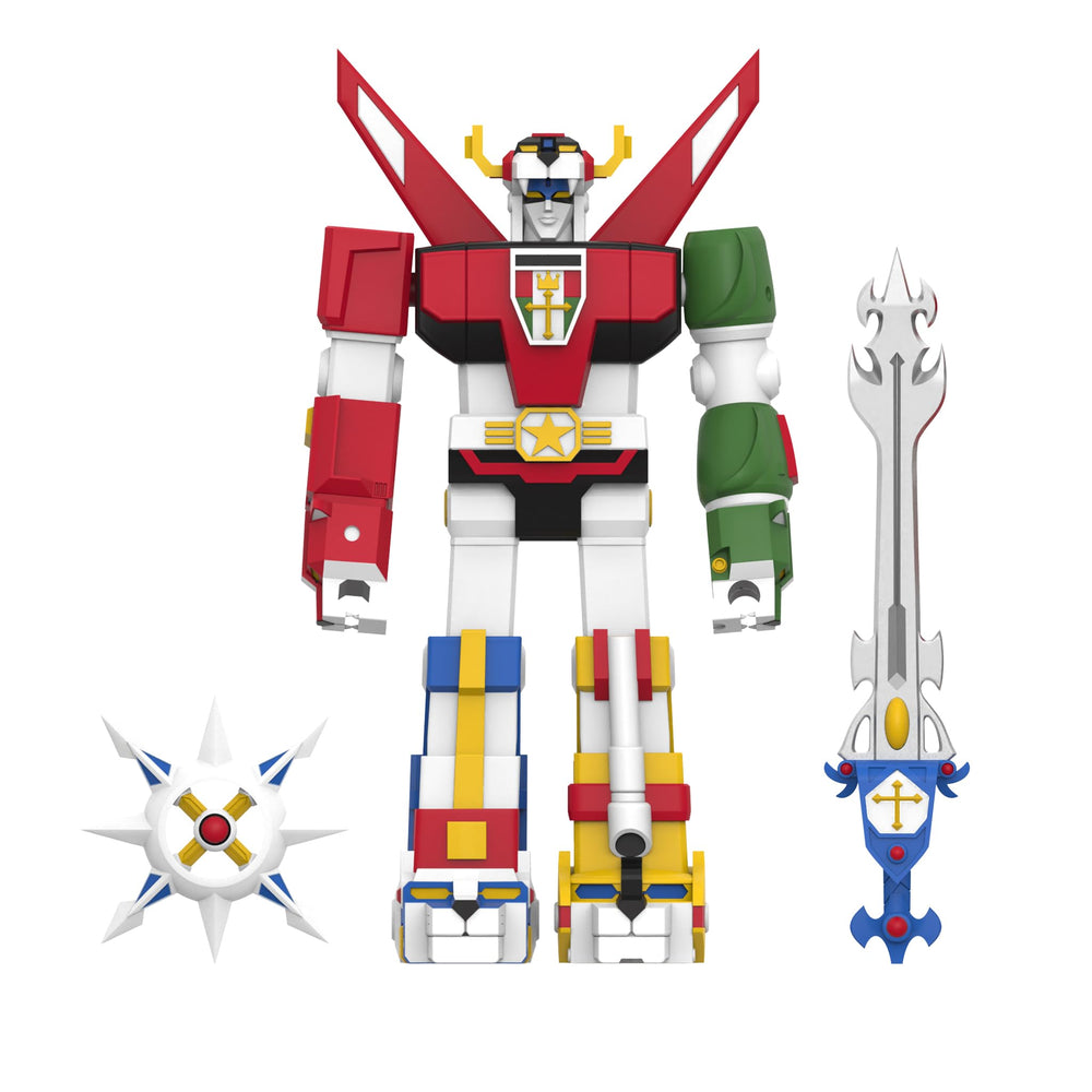 Voltron display-ready figure in classic cartoon styling for nostalgic shelves.