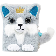 SuperStyle Journal with dog plush cover invites kids to write and draw daily.