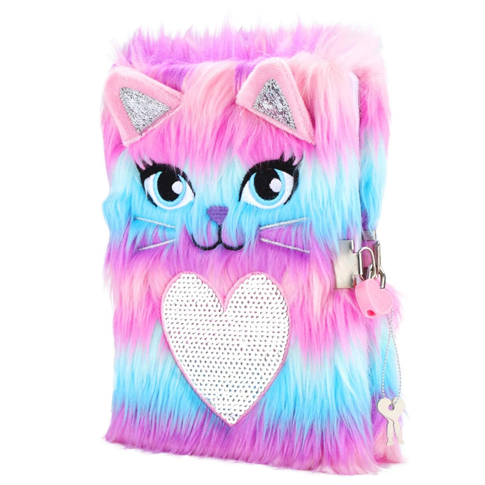SuperStyle cat diary plush cover with embroidery inspires playful writing and imagination.