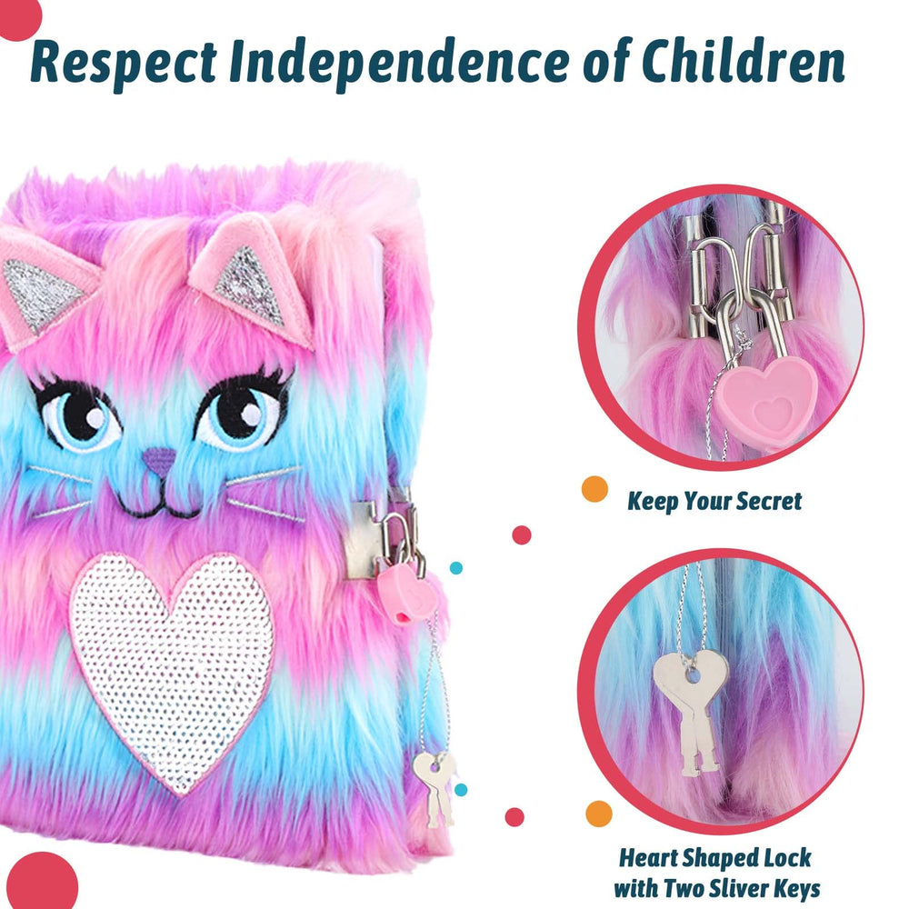 Soft plush texture and colorful colors invite cozy writing.