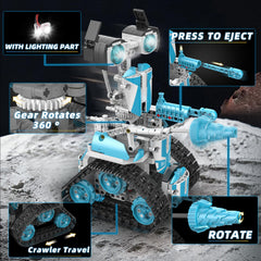 Suplanet STEM robot modular design with detach-and-attach components