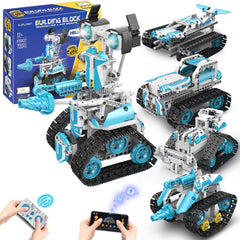 Suplanet STEM robot RC assembly kit showing modular parts for hands-on learning