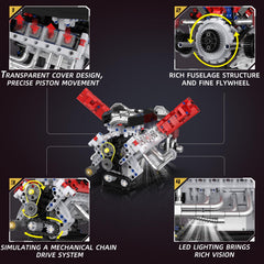 App control interface for Suplanet V8 engine model kit with adjustable speed