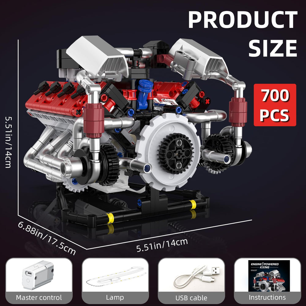 Rechargeable power unit powering the Suplanet V8 engine model kit for cordless sessions