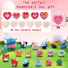 Supovil valentines cards with ball bundle, ideal classroom gifts