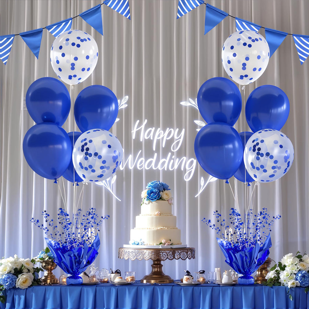 Suppromo foil star spray base creates a stable centerpiece