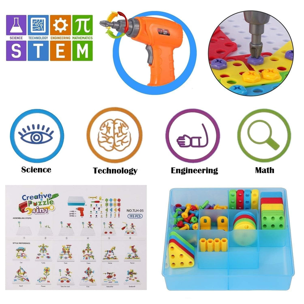 SUPSTEM Portable storage container keeps every piece organized for on-the-go play.
