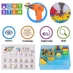 SUPSTEM Portable storage container keeps every piece organized for on-the-go play.