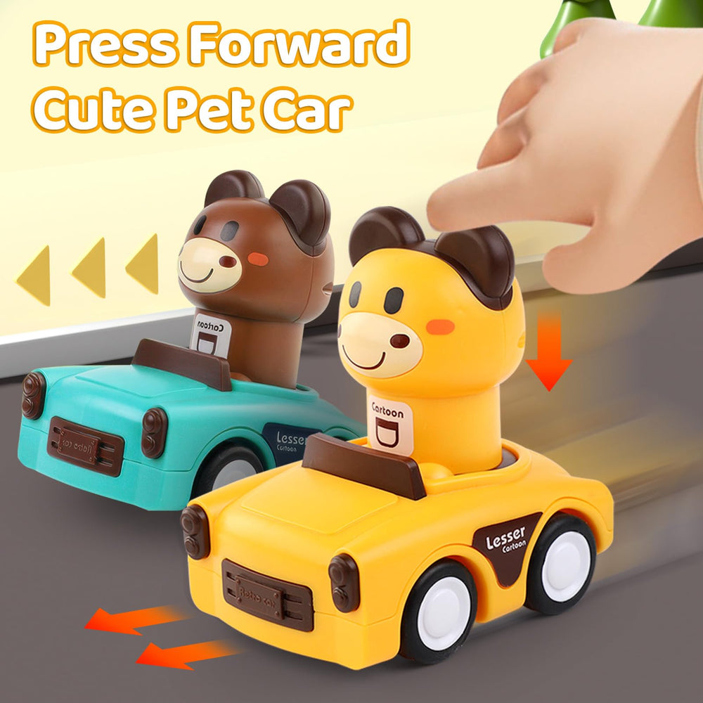 SUPVIB Press to Go zebra-rotating-head toy helps color recognition during play.