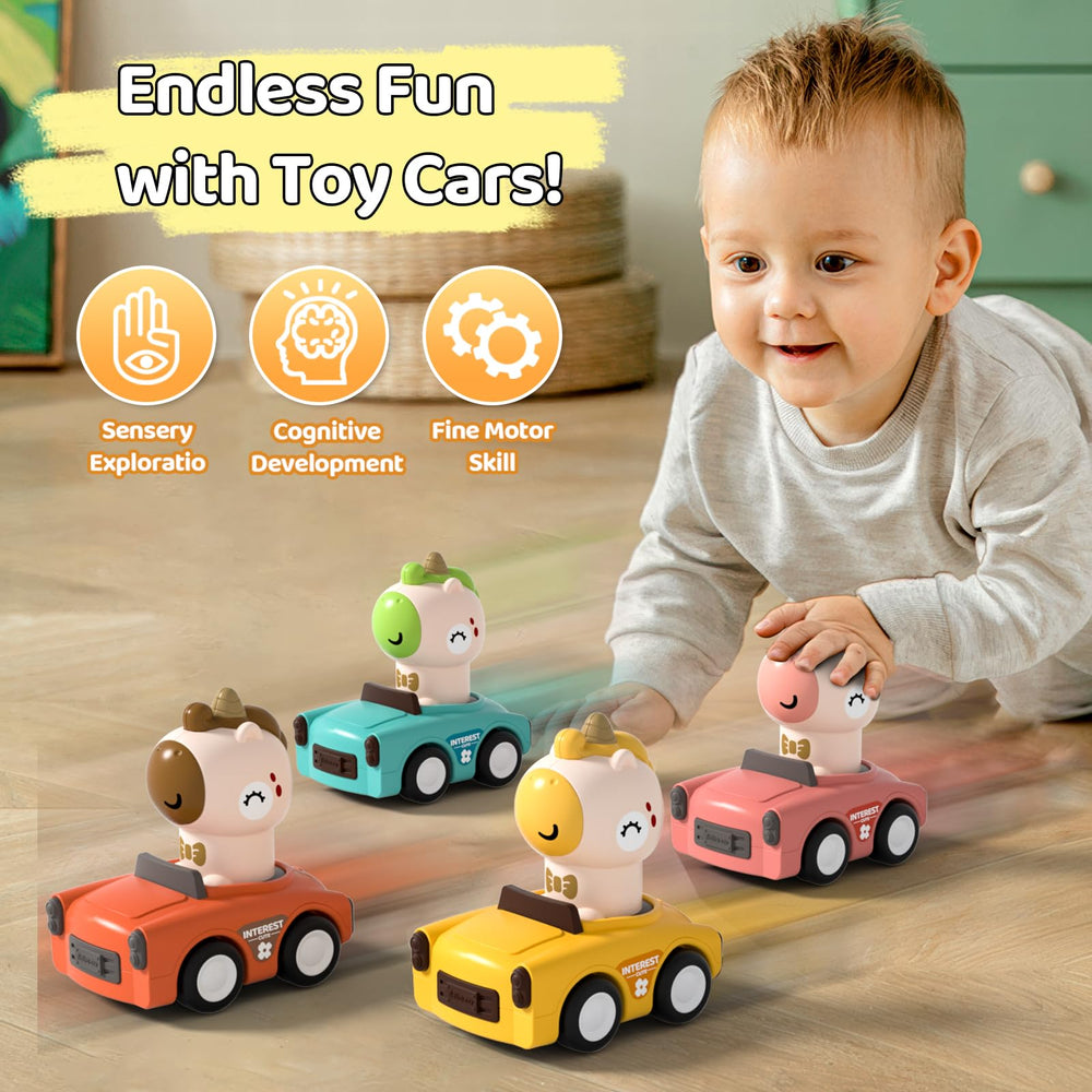 SUPVIB Press to Go car with soft anti-slip wheels for steady motion