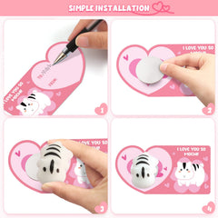 SURCVIO heart-case display highlights a DIY gifting idea.