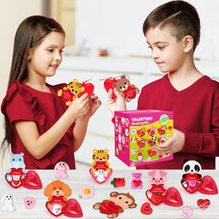 SURCVIO DIY Valentine gift idea kit for kid notes.